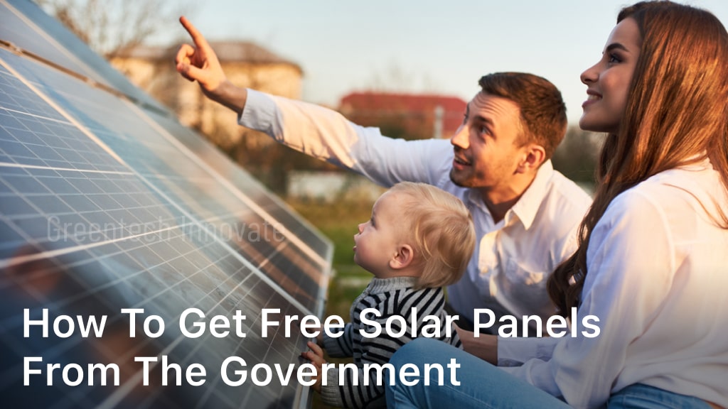 how to get free solar panels from the government