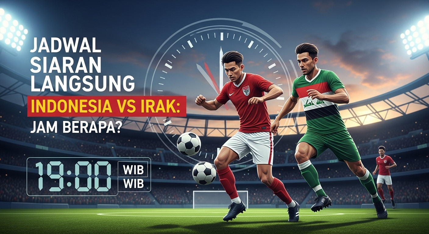 Jadwal Siaran Langsung Indonesia vs Irak: Jam Berapa?