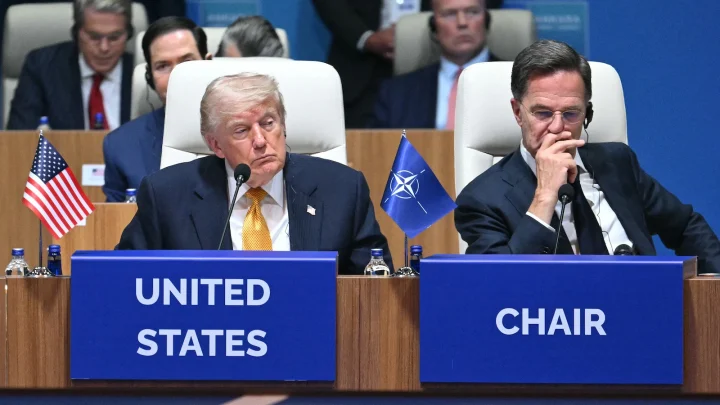 Trump calls for US to cut off trade with Spain over NATO funding, Iran, again seeks control of Greenland at NATO summit